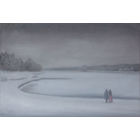 Картина: "Зимняя ночь на Комсомольском озере"