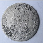 6 грошей шостак 1661 Ян II Казимир, Познань, редкий, без обводок