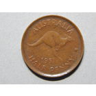 Австралия 1/2 пенни 1951г.