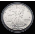 США. 1 доллар. "Шагающая Свобода" 1 Oz/ Ag 1991г.