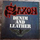 SAXON - 1981 - DENIM AND LEATHER (GERMANY) LP