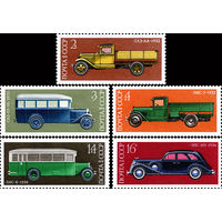 История автомобилестроения СССР 1974 год (4367-4371) серия из 5 марок
