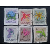 Канада 1977 стандарт, цветы, полная серия
