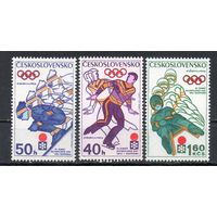 XI зимние Олимпийские игры в Саппоро Чехословакия 1972 год 3 марки