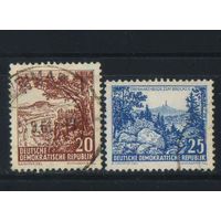 Германия ГДР 1961 Ландшафты (норм. почт. гаш.) #815-6