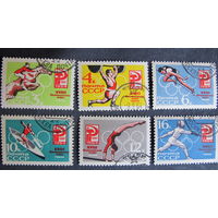 6 марок СССР (##3079-84).  ХVIII Олимпийские игры в Токио