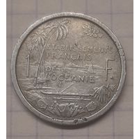 Французская Океания 1 франк 1949г. km2