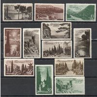 Виды Крыма и Кавказа СССР 1938 год серия из 12 марок (см. описание)