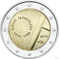 2 евро 2014 Финляндия 100 лет со дня рождения Илмари Тапиоваара UNC из ролла