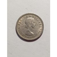 Великобритания 6 пенни 1960 года .