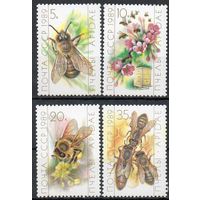 Пчеловодство СССР 1989 год (6070-6072) серия из 4-х марок