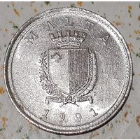 Мальта 2 цента, 1991 (4-11-51)