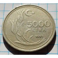 Турция 5000 лир, 1993     ( 1-7-5 )