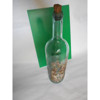 Старинная бутылка из под белого MARTINI  & ROSSI.Начало XX-го века.Сохранились фрагменты этикетки!