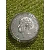 Ямайка 5 долларов 1972 г ( Норман Мэнл KM#59 Серебро Ag 925 большая монета 42 гр)