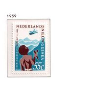 Новая Гвинея(Нидерланды)-1959,(Мих.53)  ** , (20 % каталога), Вертолет