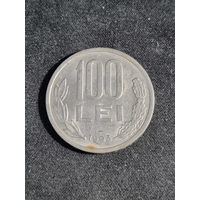 100 лей 1993 Румыния (хорошая)