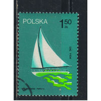 Польша ПНР 1974 Первая польская парусная яхта Дал совершившая в 1933г атлантический переход #2318