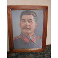 И.В.Сталин.Фотопечать на холсте.39Х30.
