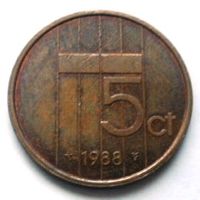 5 центов 1988 Нидерланды