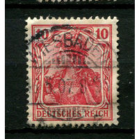 Рейх - 1905/1913 - Аллегория Германия 10Pf - [Mi.86ii] - 1 марка. Гашеная.  (Лот 119BY)