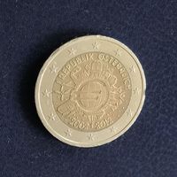 Австрия 2 евро 2012. 10 лет наличному обращению евро