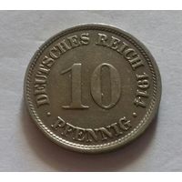 10 пфеннигов, Германия 1914 F