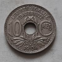 10 сантимов 1938 г. Франция