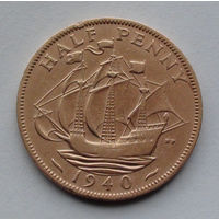 Великобритания пол пенни. 1940