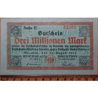 3 миллиона марок 1923г. Дрезден