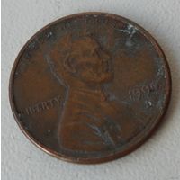 1 цент США 1990 г.в. D