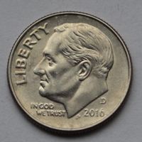 США, 10 центов (1 дайм), 2016 г. D