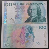 Швеция. 100 крон (образца 2010 года, P65c, подпись Stefan Ingves, UNC)