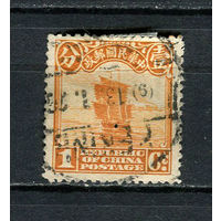 Китай (империя) - 1923/1926 - Парусник 1С - [Mi.188] - 1 марка. Гашеная.  (Лот 71EJ)-T2P23