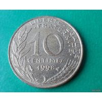 10 сантим Франция 1998 г.в.