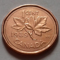 1 цент, Канада 1989 г., AU