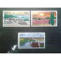 Германия 1997 Виды Германии, пейзажи Михель-3,5 евро полная серия