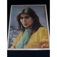 Открытка Нана Джорджадзе, студентка (Тбилиси). 1974 г. Избранные фотопортреты В.А. Малышева.