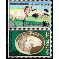1990 Тунис 1206-1207 Фауна 3,40 евро