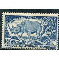 Французская Экваториальная Африка. Носорог