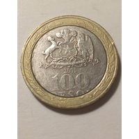 100 песо Чили 2001