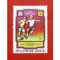 КНДР. Футбол. ( 1 марка ) 1982 года. 2-9.