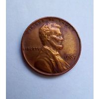 США 1 цент1967 г