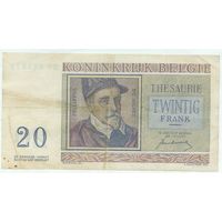Бельгия, 20 франков 1950 год.