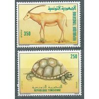 1989 Тунис 1194-1195 Черепахи 2,80 евро