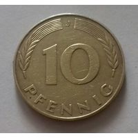 10 пфеннигов, Германия 1983 J