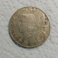 10 шиллингов серебро Австрия 1959 г.