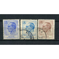 Турция - 1964-1965 - Ататюрк - 3 марки. Гашеные.  (Лот 5Dd)
