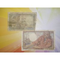 Франция 10 и 20 франков 1942 и 43 гг