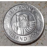 Исландия 1 крона, 1999 (9-1-21)